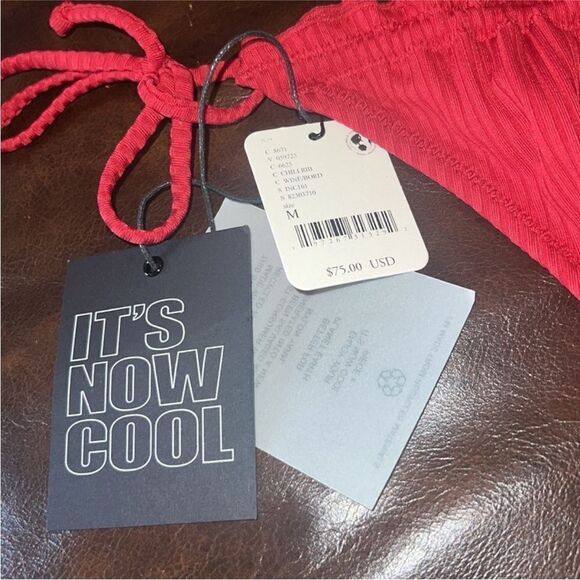 Free People x It's Now Cool The Frill Tie Eco Bikini Bottoms M - Picture 5 of 5